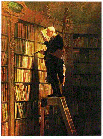 [Geheimnisse des Kehlsteins - Spitzweg Bücherwurm Bibliothek]