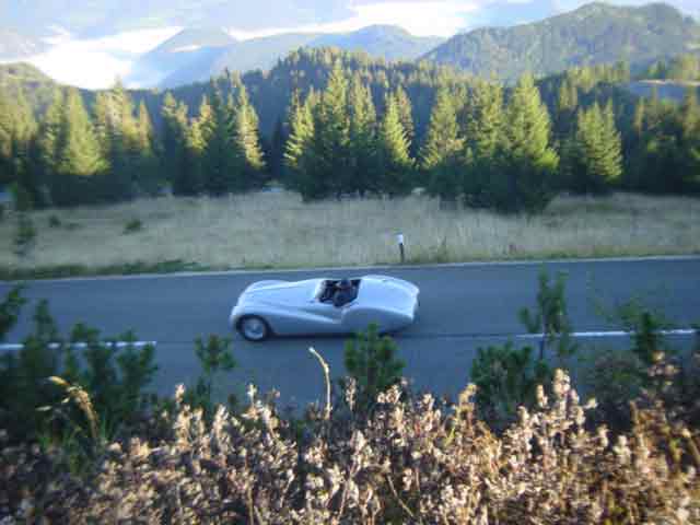 BMW Roadster auf dem Rossfeld