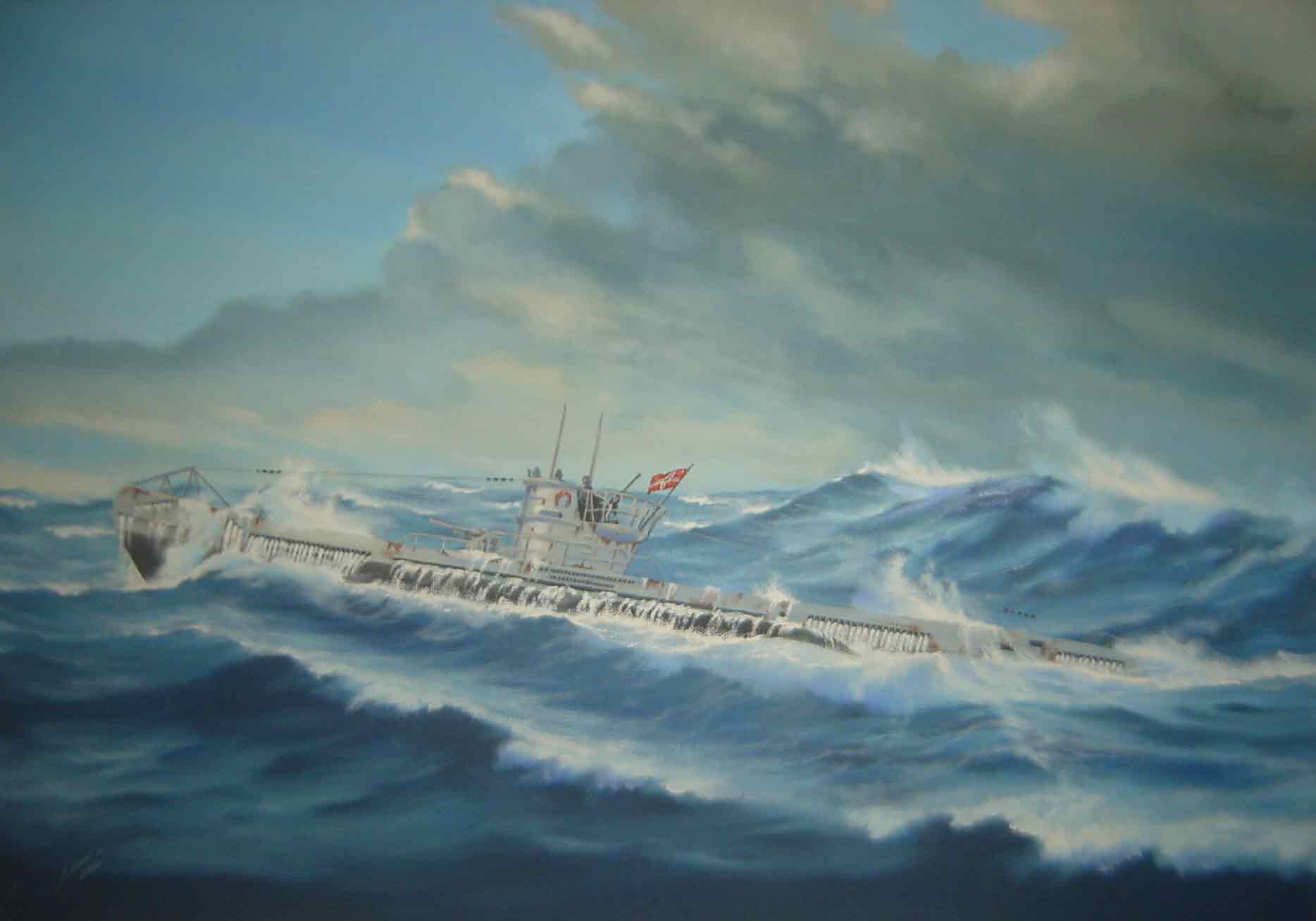 [U-Boot in schwerer See alpenfestung.com]